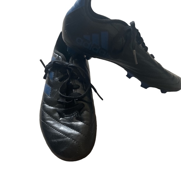 Blue and Black Adidas Soccer Cleats for Kids - Picture 2 of 5